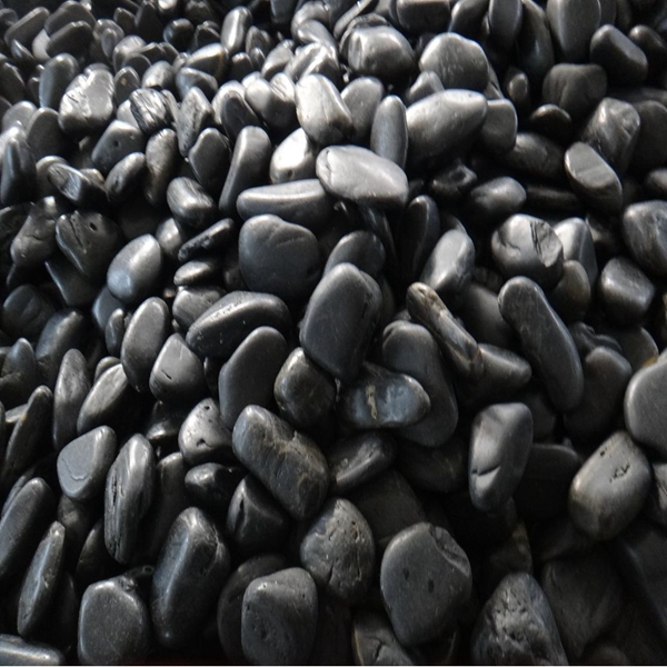 Black polished cobbles